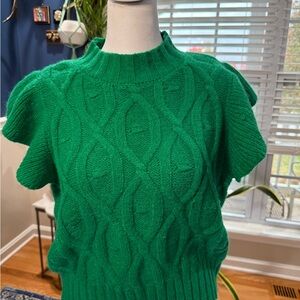 Sugarlips Emerald Cable Knit Sweater